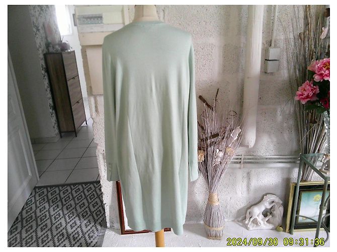 Autre Marque Vestido de malha Bristol verde pálido - vista 5