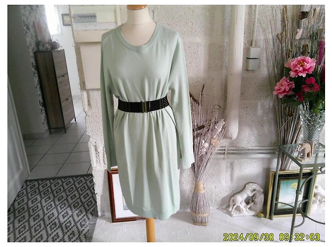 Autre Marque Vestido de malha Bristol verde pálido - vista 6