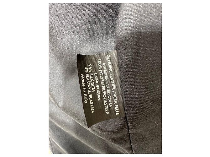 Gucci Black Quilted Leather Jacket  Sz 40 Pre-owned - view 7