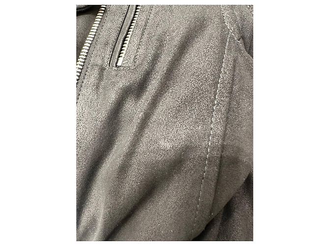 Autre Marque Balmain Paris Black Goatskin Leather Biker Jacket Sz.38 Pre-owned - view 8