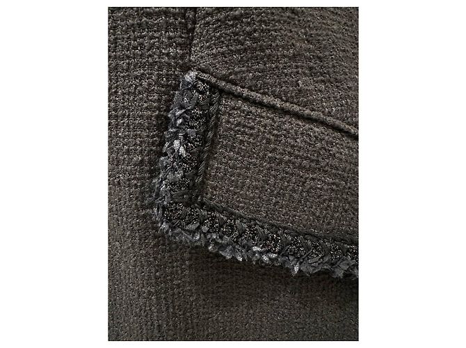 Chanel 2013 Cruise Versailles Black Tweed Jacket CC Buttons Size 40 Pre-owned - view 4