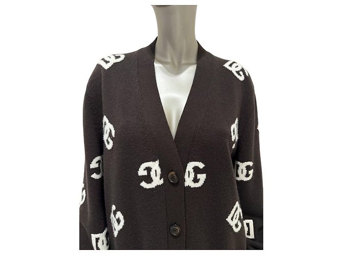 Cárdigan de lana Dolce & Gabbana DG Monogram sz.42 de segunda mano - vista 3