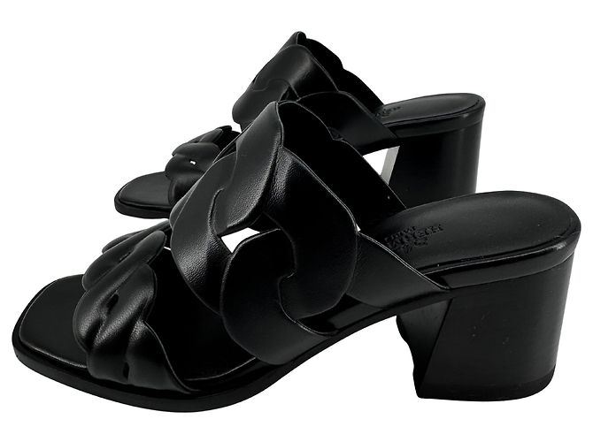 Hermès — Sandali Gaby 60, Nappa Nero, T.35 - vista 3
