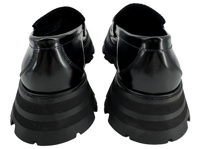 Alexander McQueen — Mocasines de Piel Negra, T.38 - vista 7
