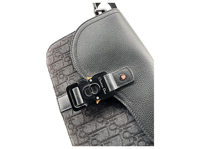 Dior — Saddle Messenger Small, Oblique Noir - vista 14