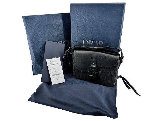 Dior — Saddle Messenger Small, Oblique Noir - vista 2