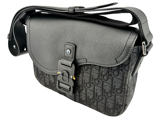 Dior — Saddle Messenger Small, Oblique Noir - vista 3