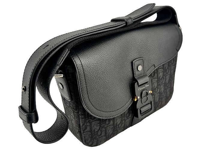 Dior — Saddle Messenger Small, Oblique Noir - vista 4