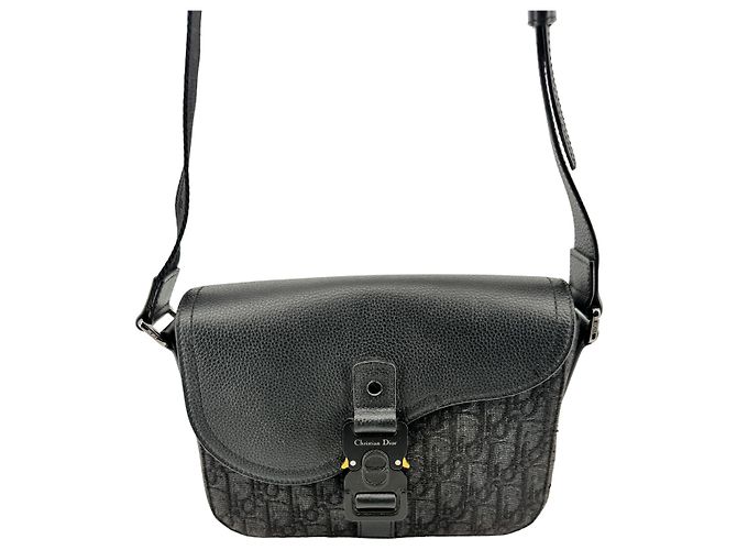 Dior — Saddle Messenger Small, Oblique Noir - vista 7