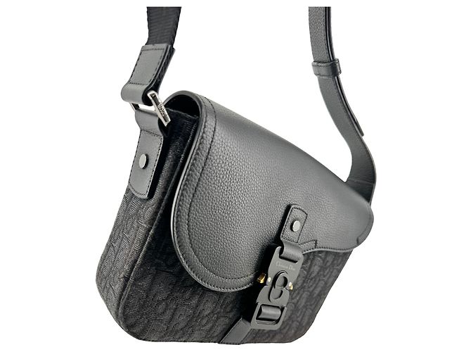 Dior — Saddle Messenger Small, Oblique Noir - vista 8