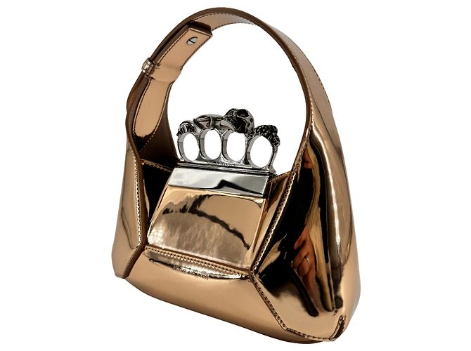 Alexander McQueen — The Jewelled Hobo, Cuir Doré - vista 10