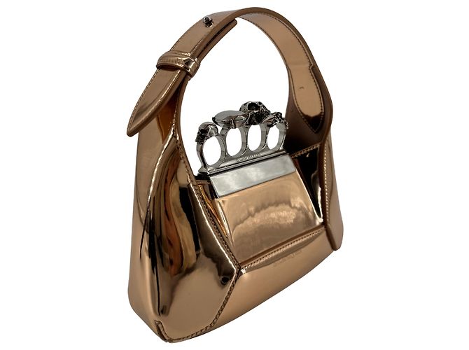 Alexander McQueen — The Jewelled Hobo, Cuir Doré - vista 11