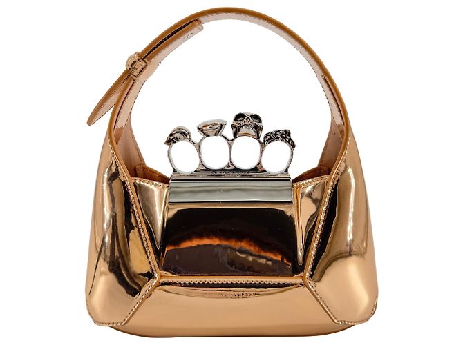 Alexander McQueen — The Jewelled Hobo, Cuir Doré - vista 13