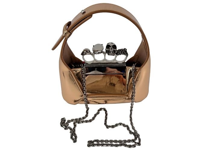 Alexander McQueen — The Jewelled Hobo, Cuir Doré - vista 2