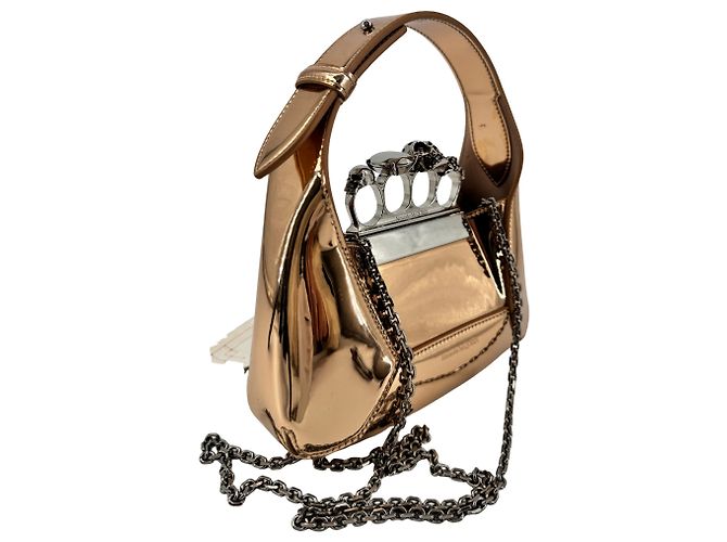 Alexander McQueen — The Jewelled Hobo, Cuir Doré - vista 4