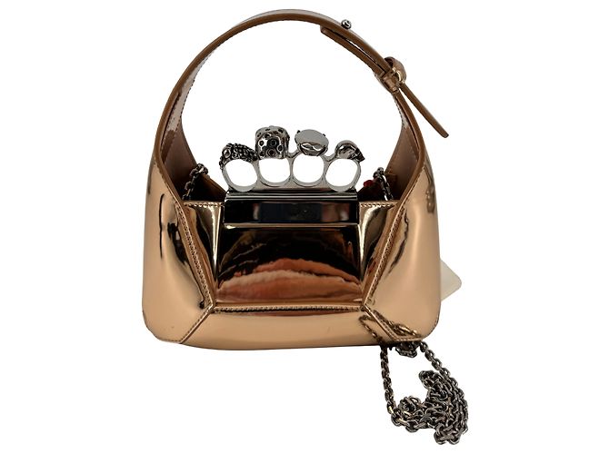 Alexander McQueen — The Jewelled Hobo, Cuir Doré - vista 6
