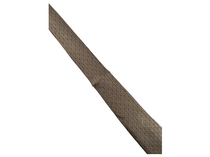 Hermès — Cravatta in Twill Grigio, Catene e Maglie - vista 3