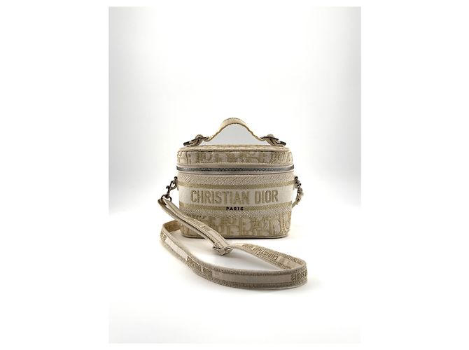 Dior Vanity — Toile Tissée Bianca e Dorata - vista 3