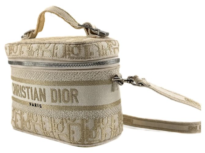 Dior Vanity — Toile Tissée Bianca e Dorata - vista 7