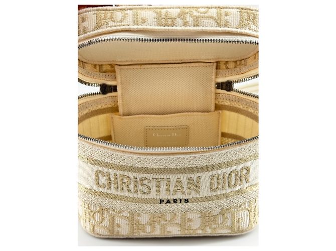 Dior Vanity — Toile Tissée Bianca e Dorata - vista 8