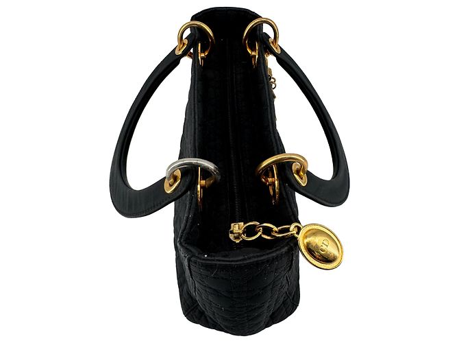 Dior Lady Dior — Nailon Cannage Azul Marino, Galliano circa 2000 - vista 5