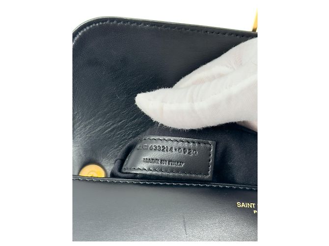 Saint Laurent — Le Carré Satchel, Pelle Nera - vista 14