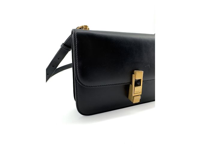 Saint Laurent — Le Carré Satchel, Pelle Nera - vista 2