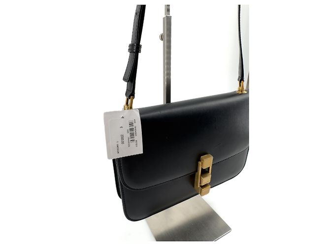 Saint Laurent — Le Carré Satchel, Pelle Nera - vista 4