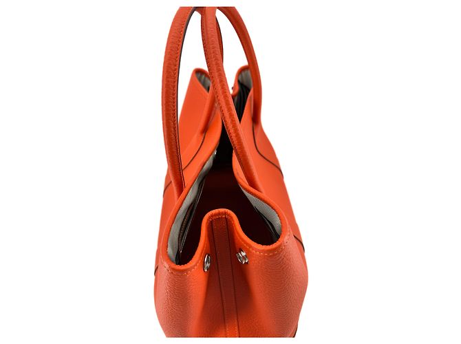 Hermès Garden Party 36 — Cuir Clémence Orange - vista 10