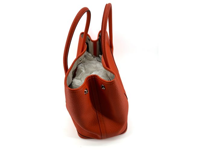 Hermès Garden Party 36 — Cuir Clémence Orange - vista 11