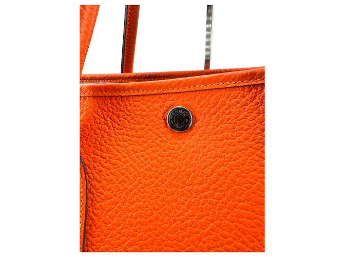 Hermès Garden Party 36 — Cuir Clémence Orange - vista 12