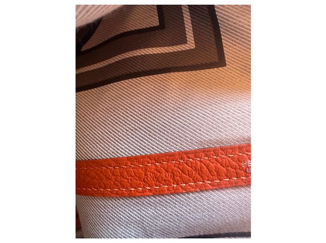 Hermès Garden Party 36 — Cuir Clémence Orange - vista 20