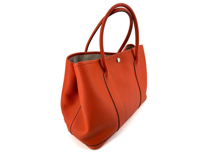 Hermès Garden Party 36 — Cuir Clémence Orange - vista 6