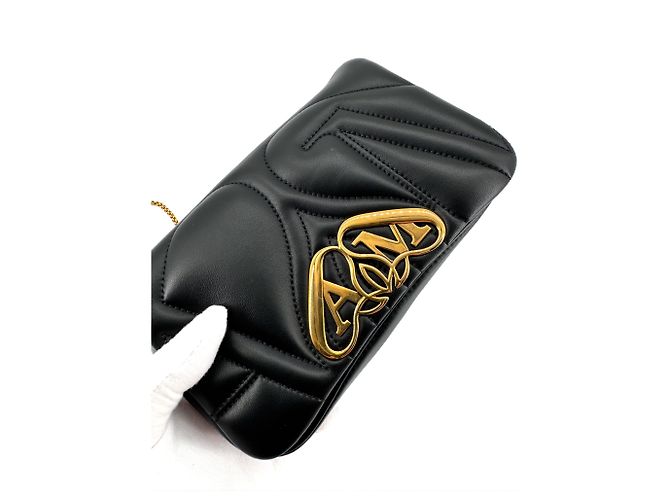 Alexander McQueen — The Seal, Pelle di Agnello Nera - vista 12