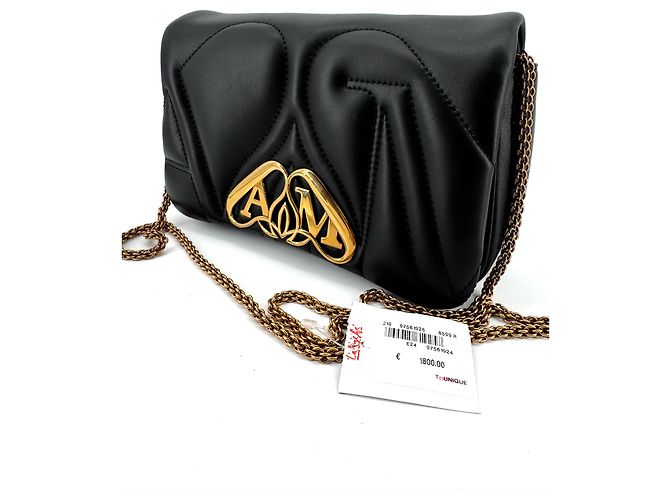 Alexander McQueen — The Seal, Pelle di Agnello Nera - vista 5