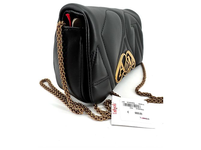 Alexander McQueen — The Seal, Pelle di Agnello Nera - vista 6