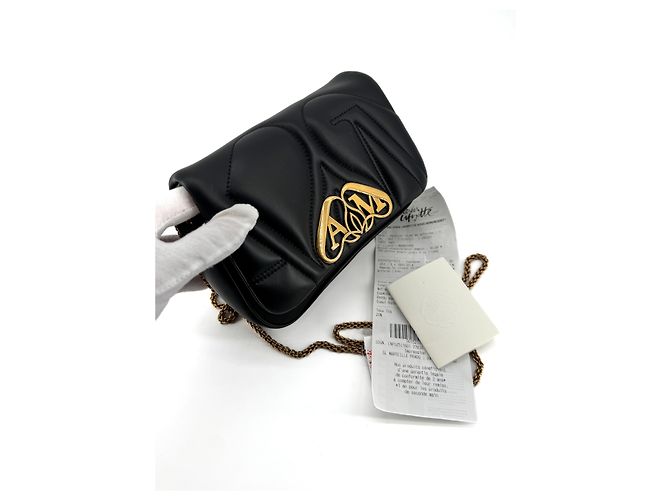 Alexander McQueen — The Seal, Pelle di Agnello Nera - vista 7