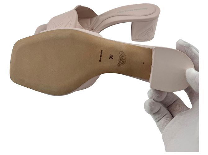 Alexander McQueen — Leder-Sandalen Powder Pink, T.36 - Ansicht 10