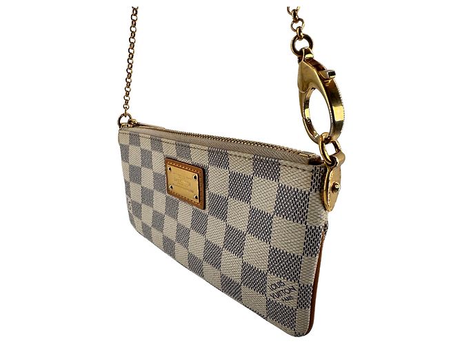 Louis Vuitton — Pochette Mila PM, Damier Azur - vista 4
