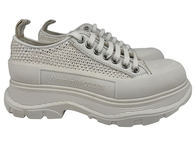 Alexander McQueen — Tread Slick Raffia Blanc, T.38 - Ansicht 2