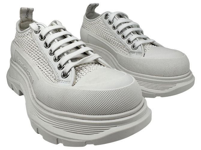 Alexander McQueen — Tread Slick Raffia Blanc, T.38 - Ansicht 4