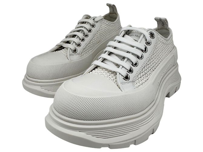 Alexander McQueen — Tread Slick Raffia Blanc, T.38 - Ansicht 5