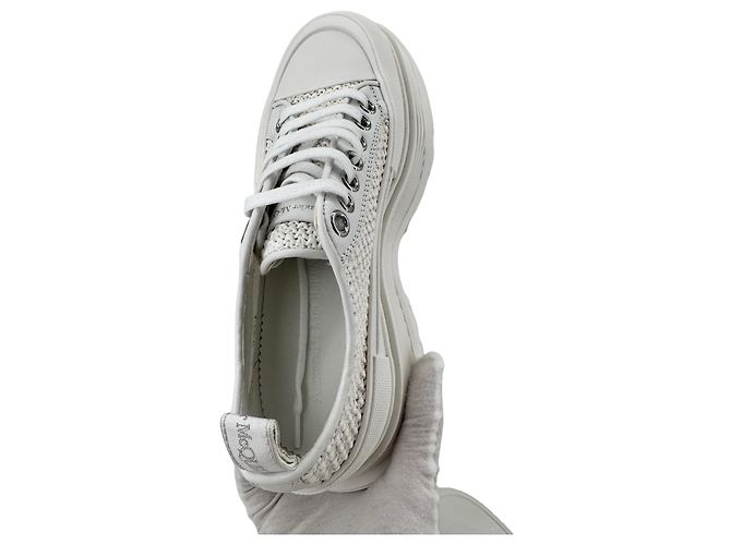 Alexander McQueen — Tread Slick Raffia Blanc, T.38 - Ansicht 8
