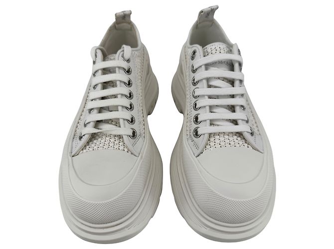 Alexander McQueen — Tread Slick Raffia Blanc, T.38 - Ansicht 9