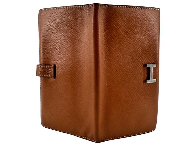 Hermès Béarn Soufflet — Epsom Leder Gold, Palladium H-Verschluss - Ansicht 10