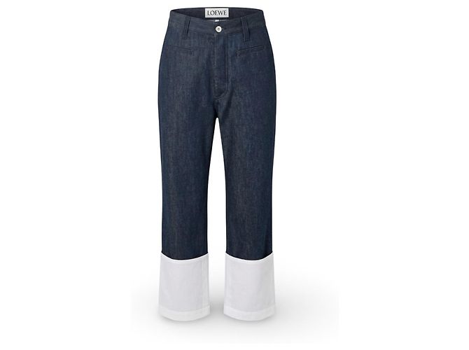 Jeans Loewe Fisherman con risvolti bianchi - vista 16