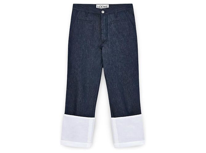 Jeans Loewe Fisherman con risvolti bianchi - vista 18