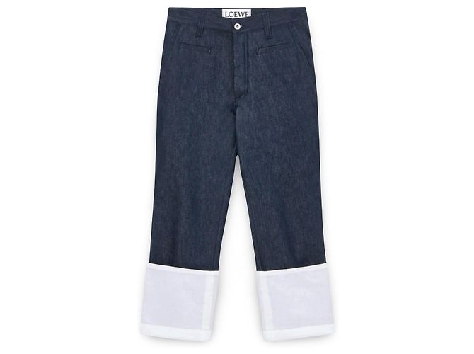 Jeans Loewe Fisherman con risvolti bianchi - vista 2