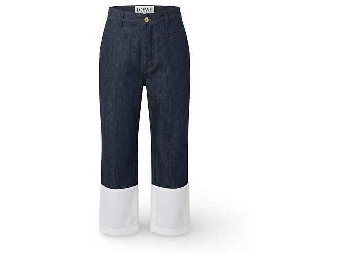 Jeans Loewe Fisherman con risvolti bianchi - vista 5
