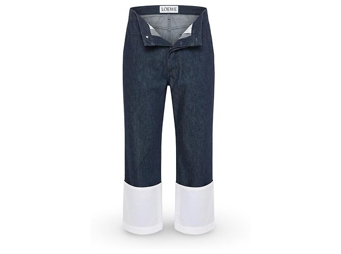 Jeans Loewe Fisherman con risvolti bianchi - vista 9